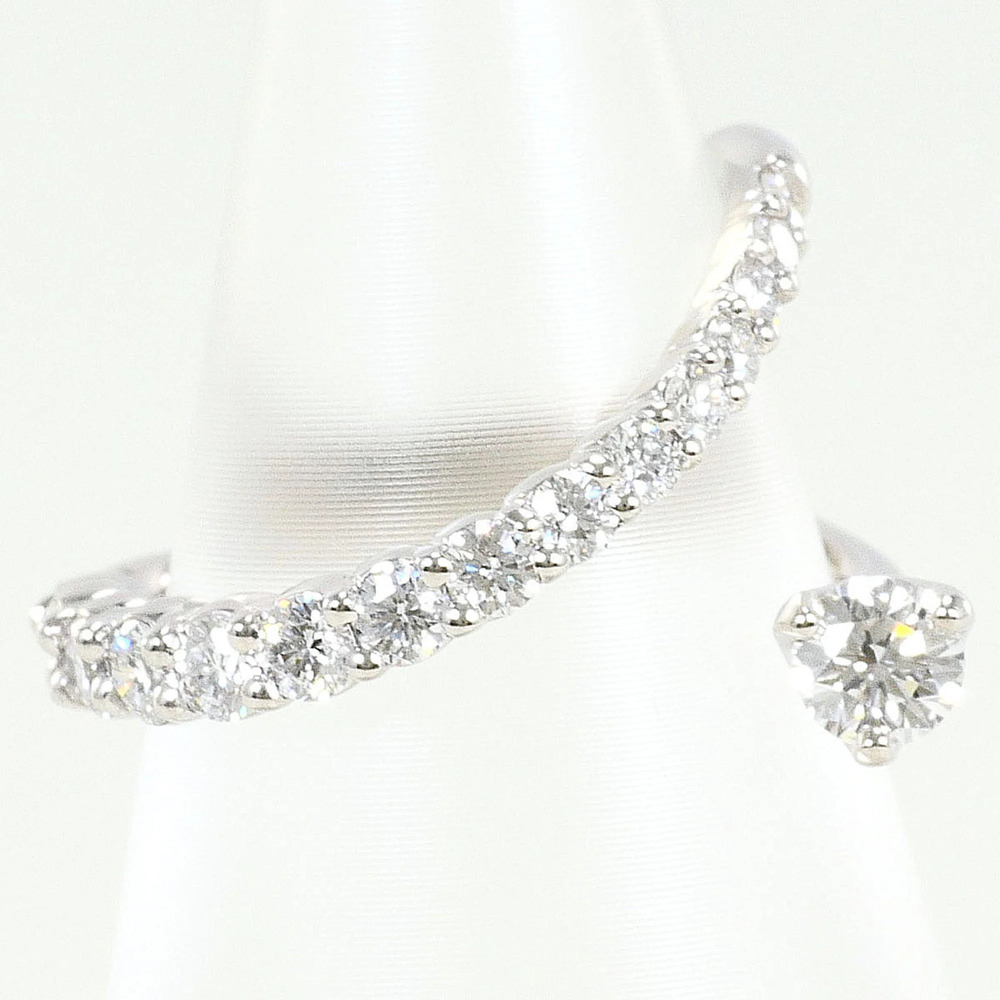 PT900 Platinum Ring with 0.58ct Diamond, Certificate of Authenticity, Total W...